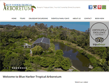 Tablet Screenshot of blueharbortropicalarboretum.com